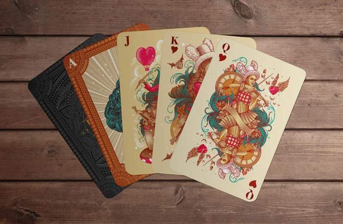 Playing cards card luxury custom faces designed print